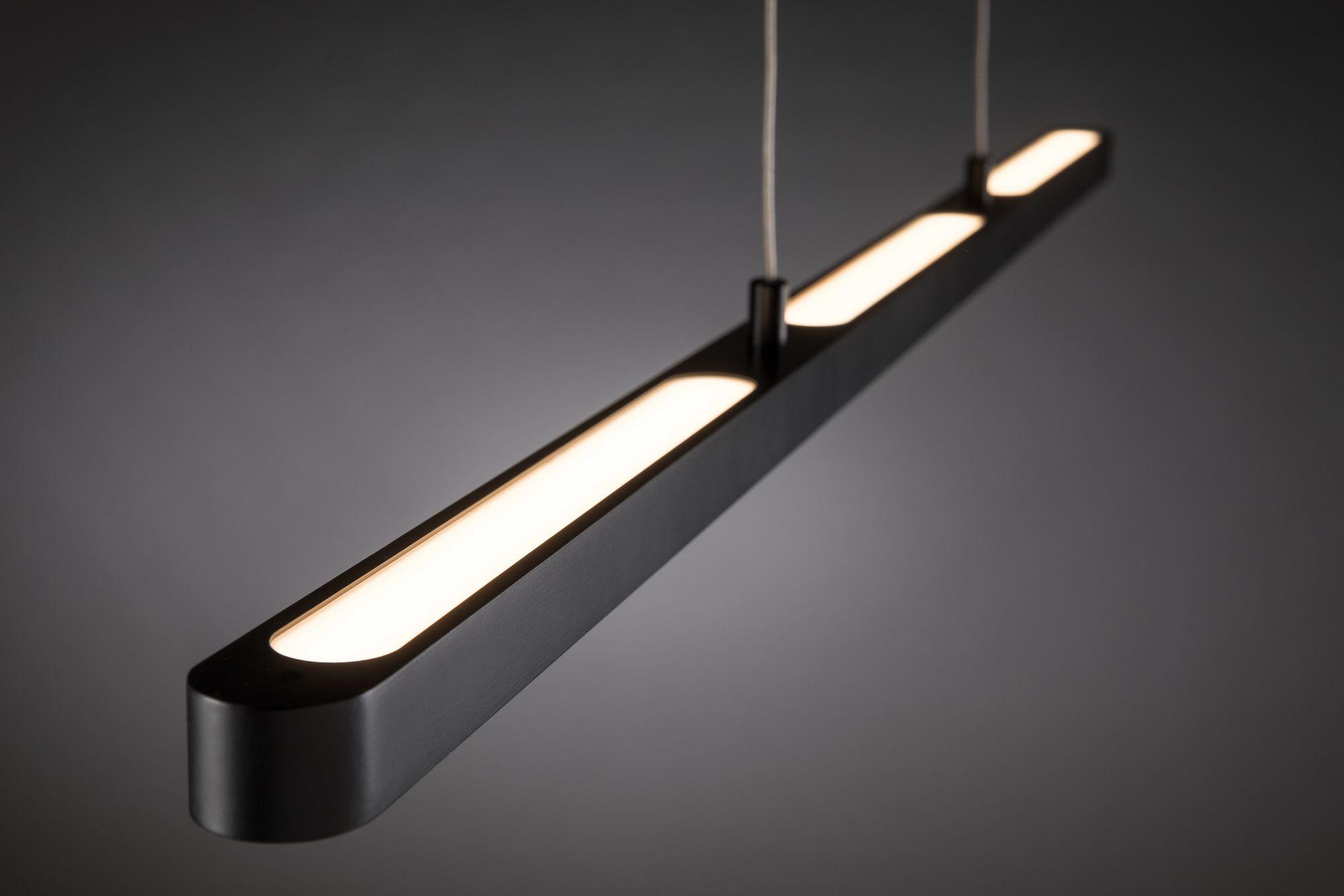 LED závěsné svítidlo Lento 42W černá stmívatelné nastavitelná výška - PAULMANN