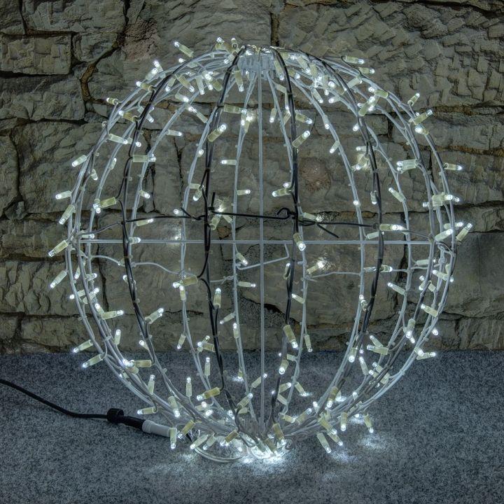 Levně DecoLED LED světelná koule - ledově bílá, pr. 60 cm