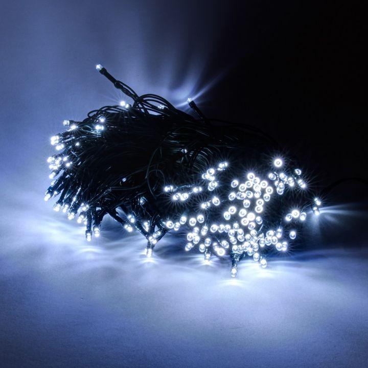 Levně DecoLED LED světelný řetěz - 20m, 100 ledově bílých diod