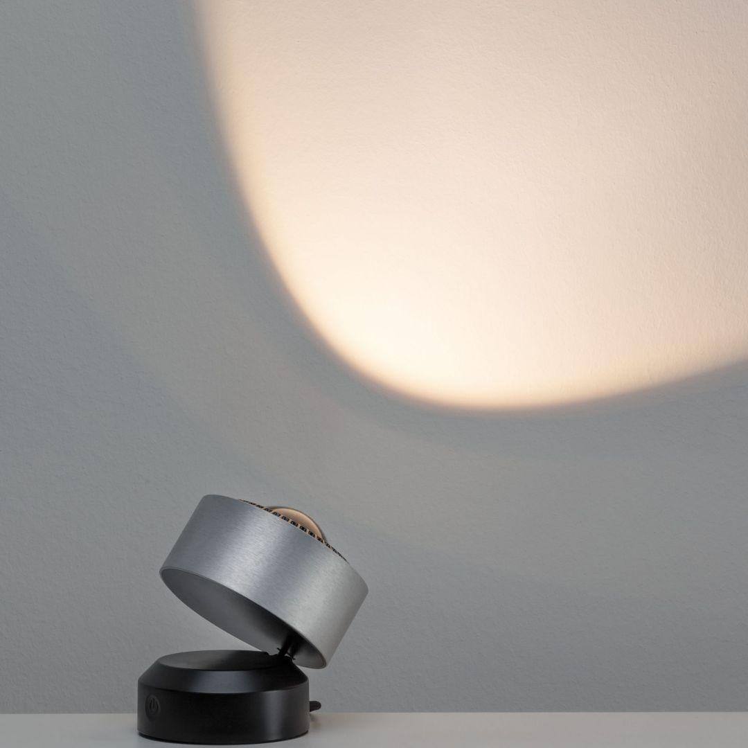 LED stolní lampa Aldan 3,5W černá/hliník kartáčovaný stmívatelné 797.18 - PAULMANN
