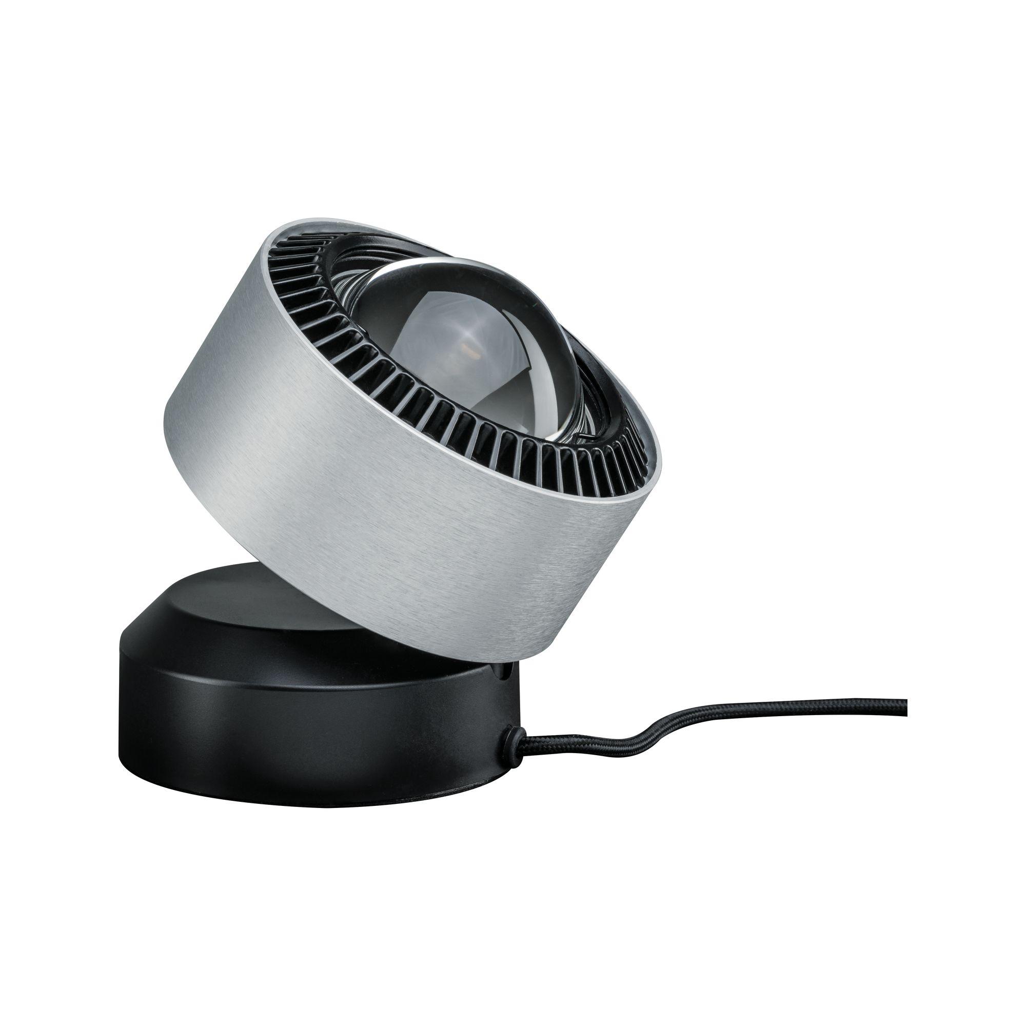 LED stolní lampa Aldan 3,5W černá/hliník kartáčovaný stmívatelné 797.18 - PAULMANN