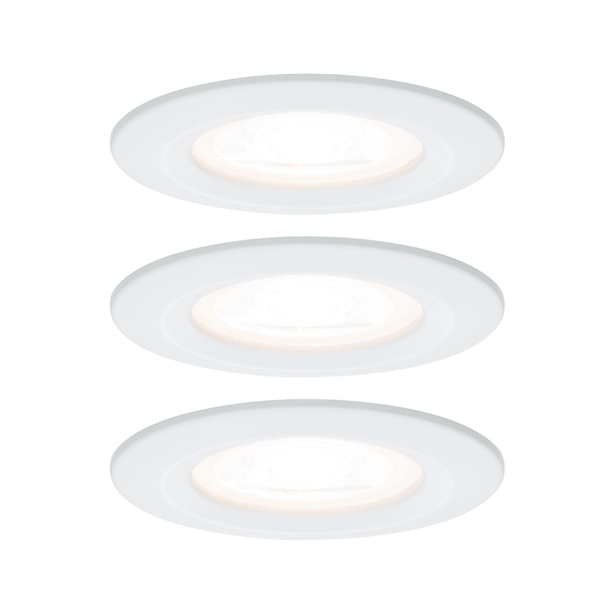 Vestavné svítidlo LED Nova kruhové 3x6,5W GU10 bílá mat nevýklopné 934.42 - PAULMANN