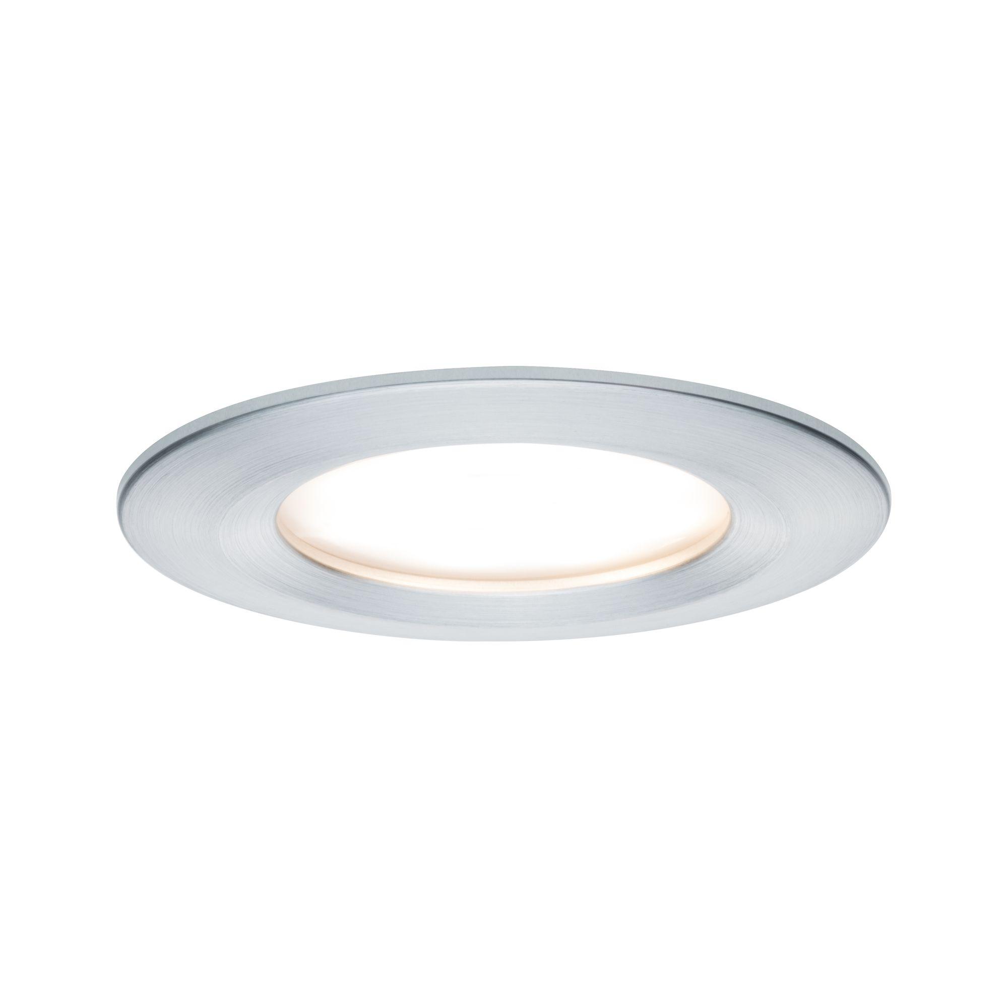 Vestavné svítidlo LED Nova kruhové 1x6,5W hliník broušený nevýklopné 3-krokové-stmívatelné 934.97 - PAULMANN