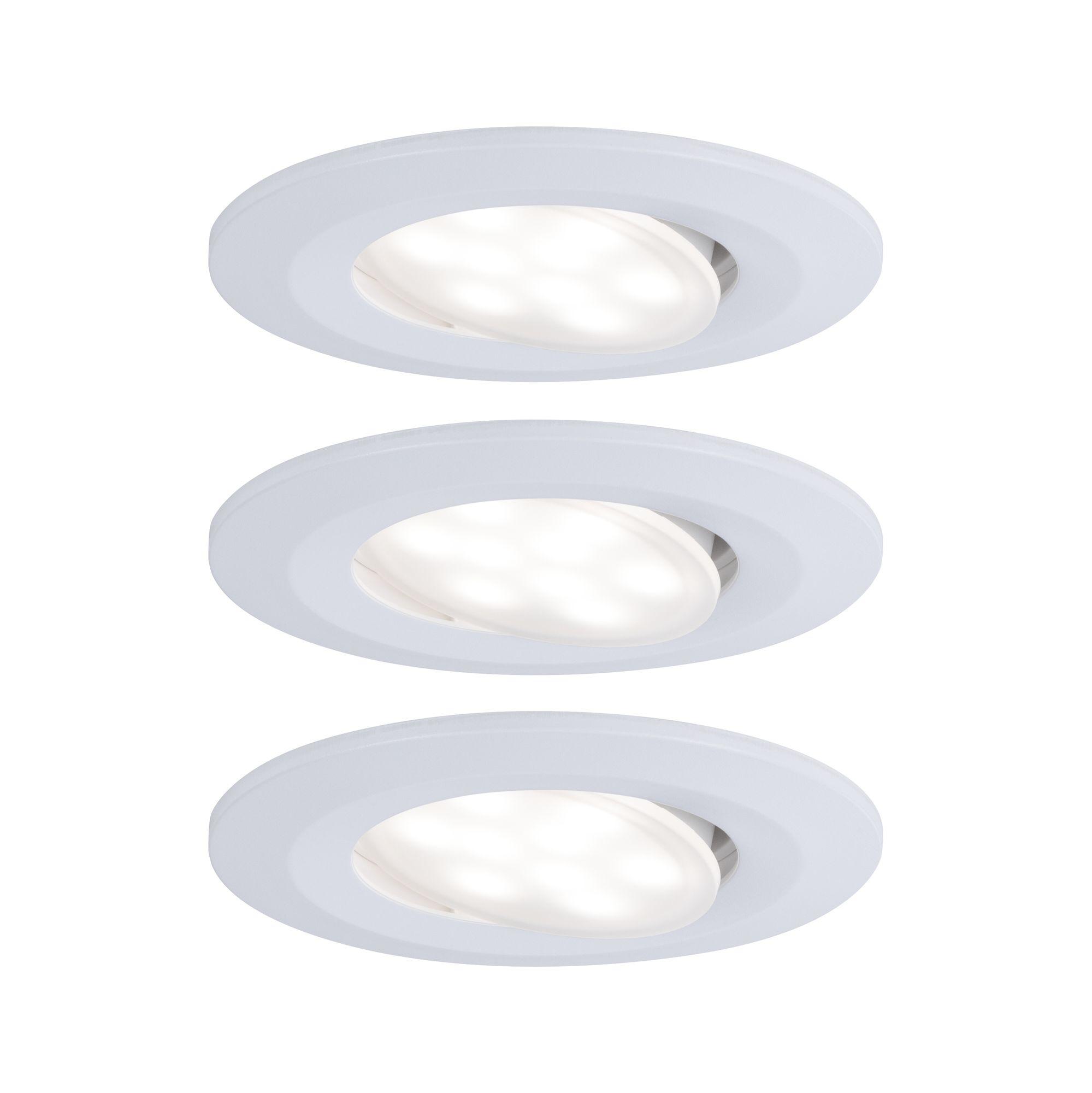 Vestavné svítidlo LED Calla kruhové 3x6,5W bílá mat výklopné 999.31 - PAULMANN