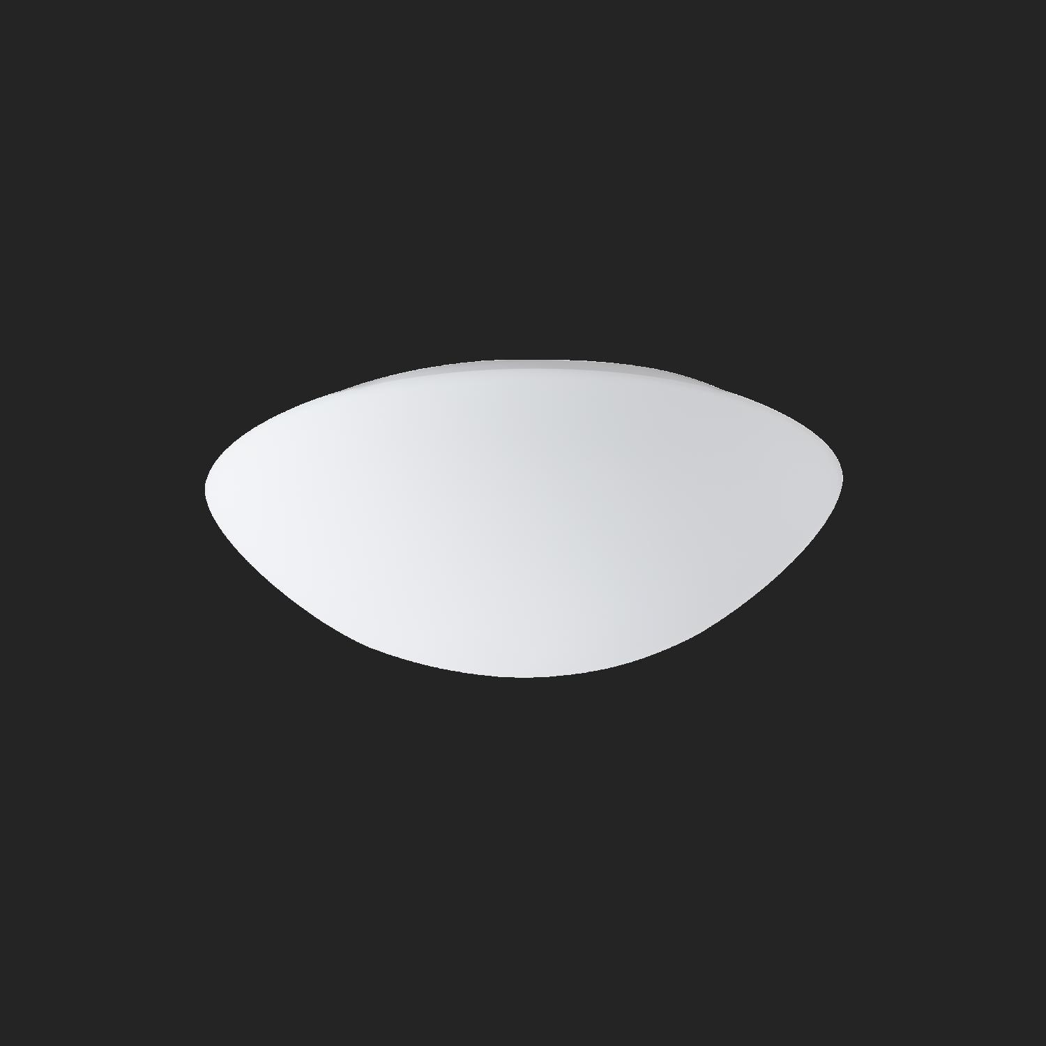 AURA 3 stropní/nástěnné skleněné svítidlo bílá IP43 2x75W E27 - OSMONT
