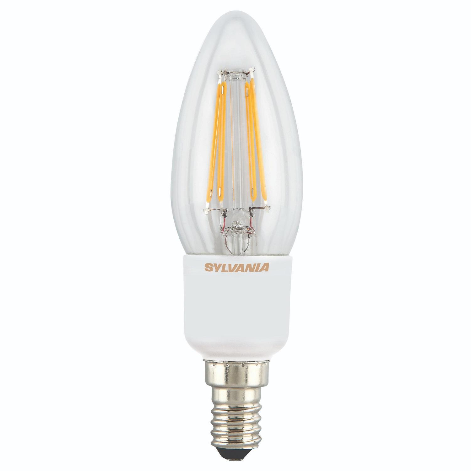 Levně SYLVANIA Toledo žárovka svíčka E14 4,5W 2700K 470lm stmívatelná - SYLVANIA