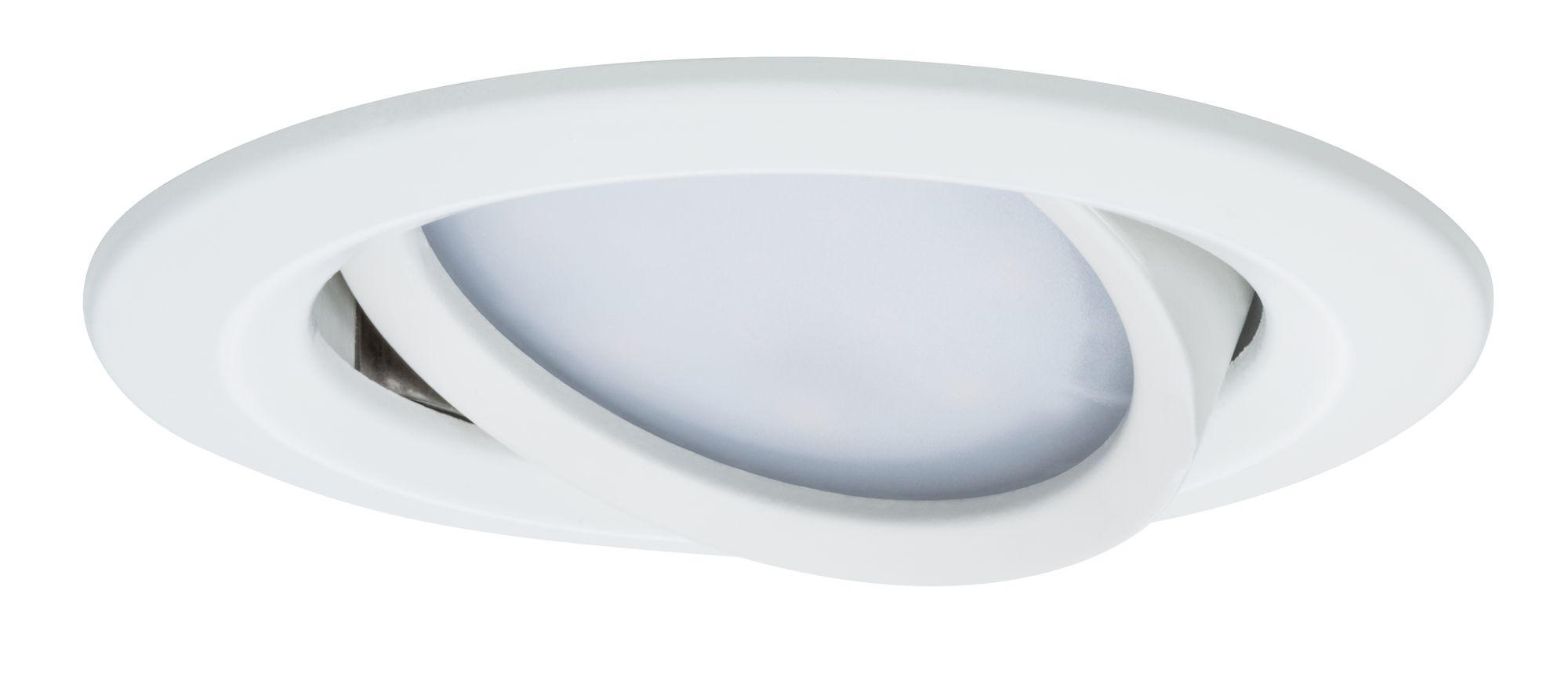 Vestavné svítidlo LED Nova Plus kruhové 1x6,8W bílá mat výklopné stmívatelné 936.81 - PAULMANN
