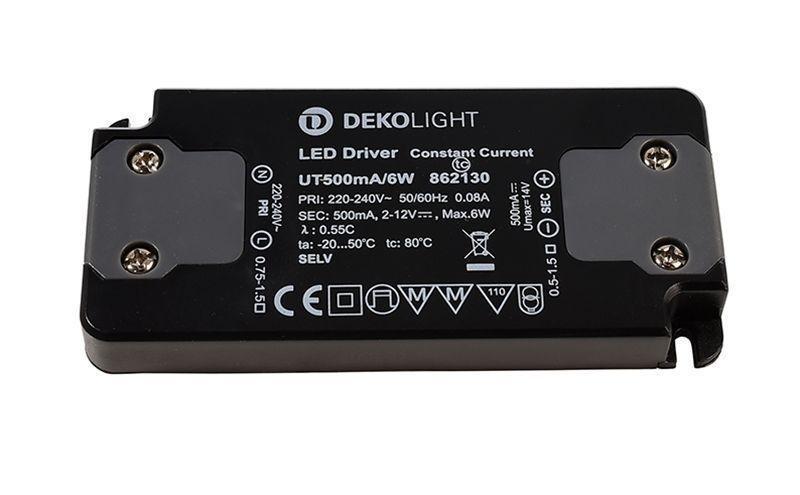 Levně AKCE Deko-Light napájení FLAT trafo 500mA 6W konstantní proud 500 mA IP20 2-12V DC 6W - LIGHT IMPRESSIONS