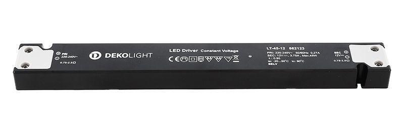 Levně AKCE Deko-Light napájení LONG-FLAT LT-45-12 konstantní napětí 0-375 mA IP20 12V DC 45W - LIGHT IMPRESSIONS