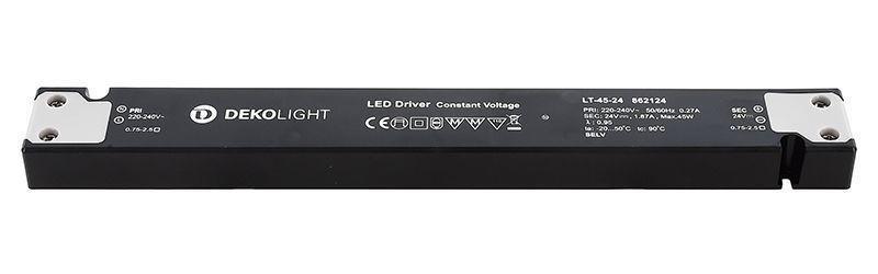 Levně AKCE Deko-Light napájení LONG-FLAT LT-45-24 konstantní napětí 0-187 mA IP20 24V DC 45W - LIGHT IMPRESSIONS