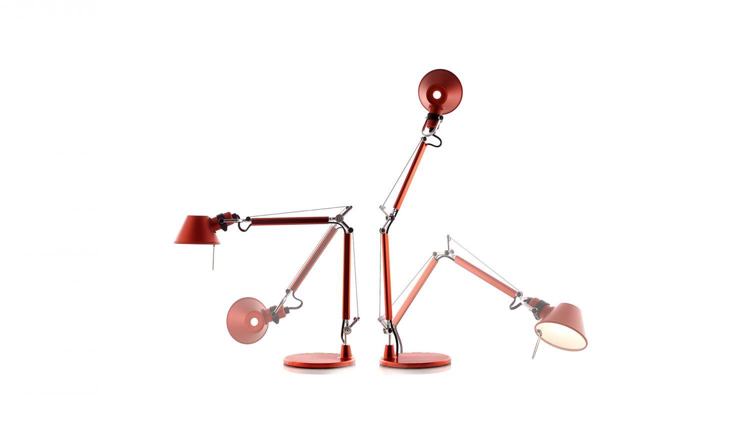 Tolomeo Micro stolní lampa - červená - tělo lampy - ARTEMIDE