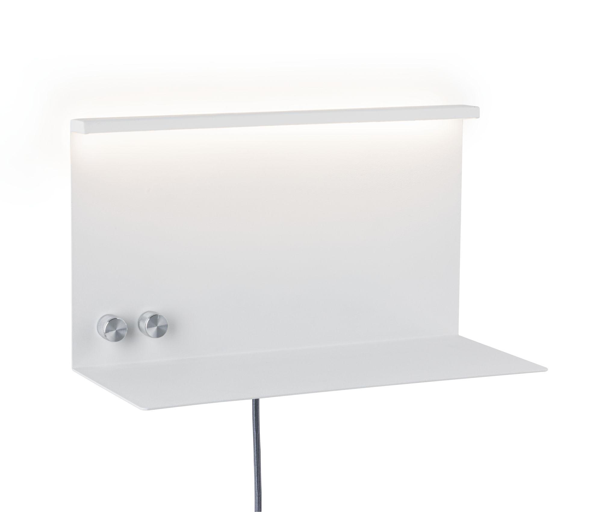 LED nástěnné svítidlo Ablage Jarina 4,5 W/ 1,6 W bílá/dřevo, kov/umělá hmota - PAULMANN