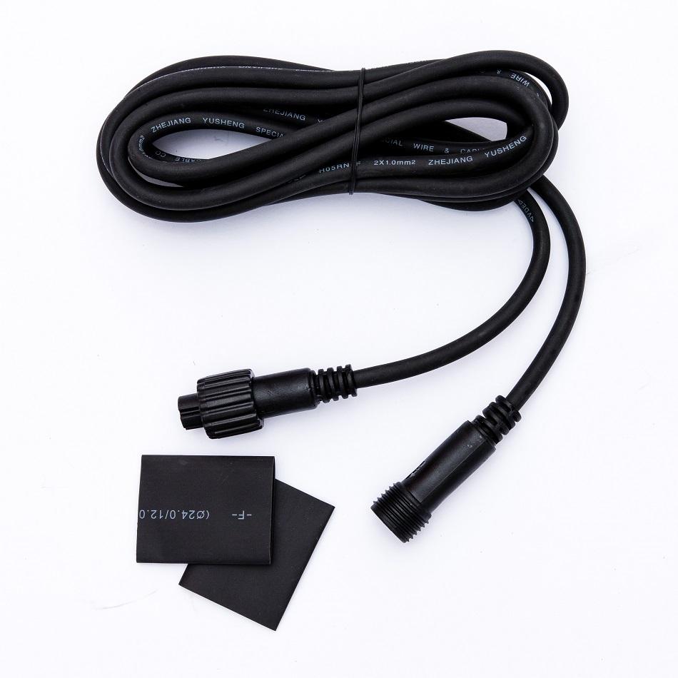 Levně DecoLED Prodlužovací kabel, černý, 3m,IP67 EFX13