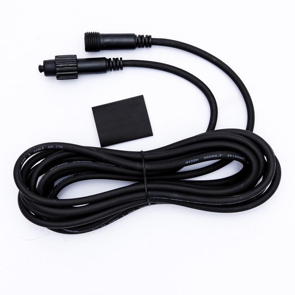 Levně DecoLED Prodlužovací kabel, černý, 5m, IP67 EFX15