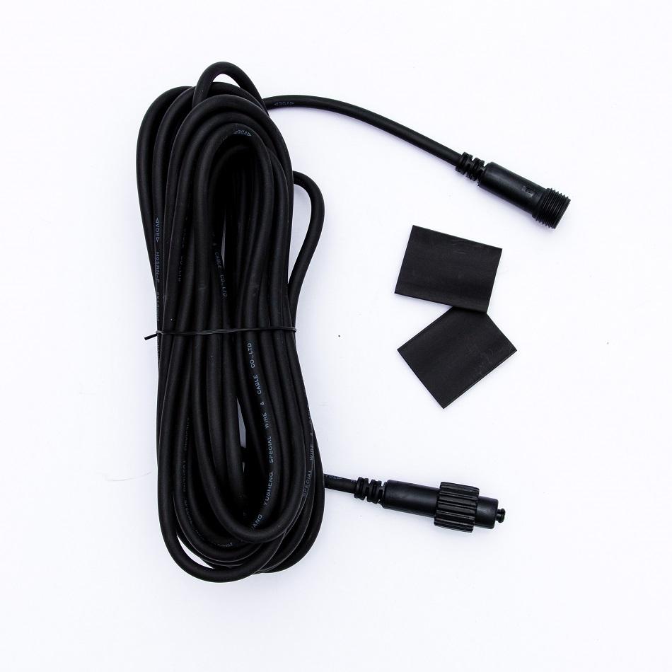 Levně DecoLED Prodlužovací kabel, černý, 10m, IP67 EFX110