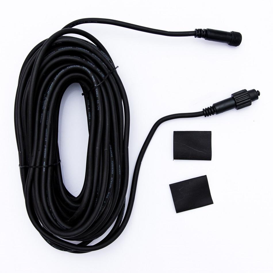 Levně DecoLED Prodlužovací kabel - černý, 20m EFX120