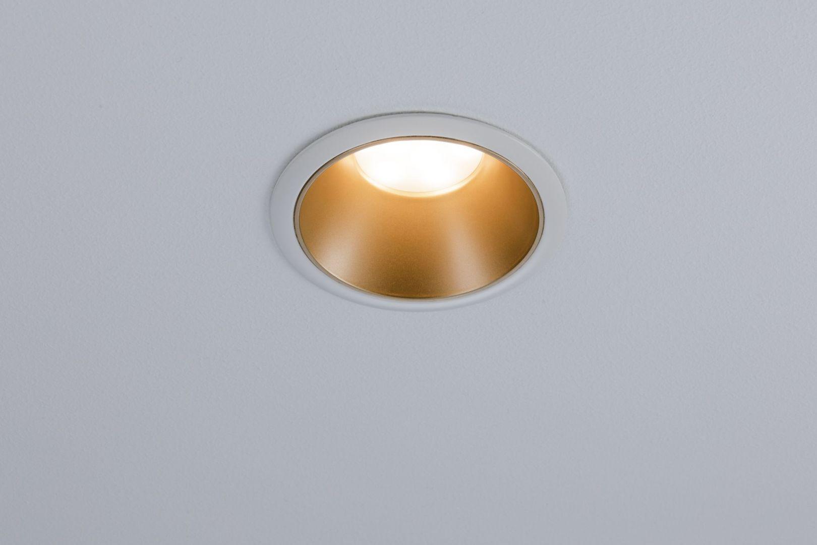Vestavné svítidlo LED Cole 3x6,5W bílá/zlatá mat 3-krokové-stmívatelné 2700K teplá bílá - PAULMANN