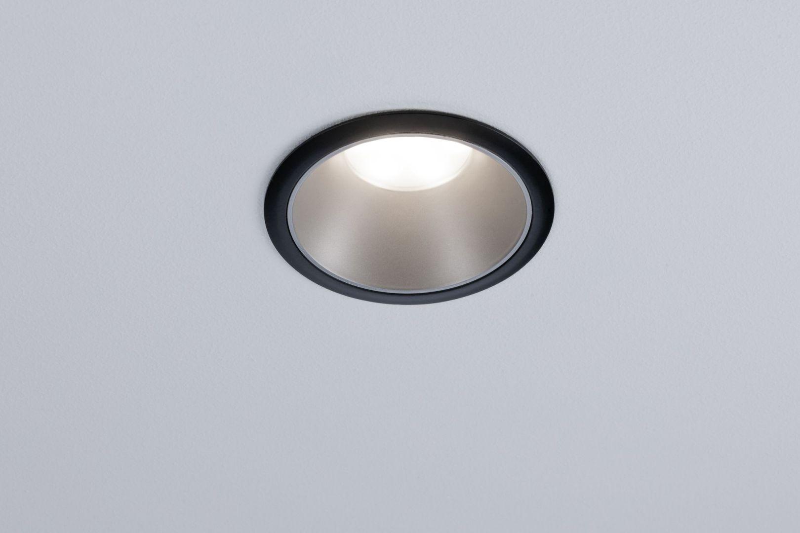 Vestavné svítidlo LED Cole 3x6,5W černá/stříbrná mat 3-krokové-stmívatelné 2700K teplá bílá - PAULMANN