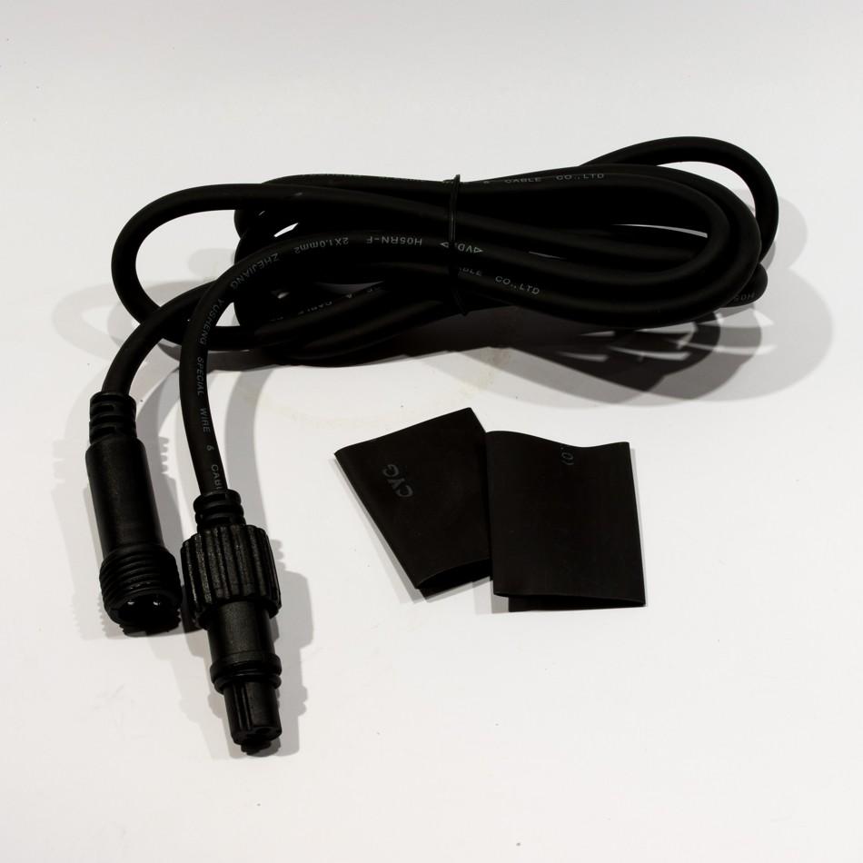 Levně DecoLED Prodlužovací kabel - černý, 2m EFX12