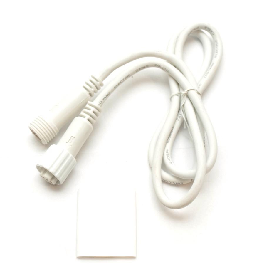 Levně DecoLED Prodlužovací kabel, bílý, 1m, IP67 EFX01