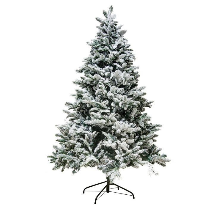Levně DecoLED Vánoční strom mix PE a PVC 180cm, Flock K064
