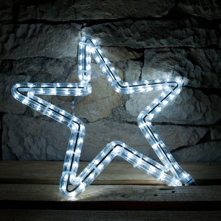 Levně DecoLED LED světelný motiv hvězda, ledově bílá, pr. 70 cm uchycení na EFCON 8EFD13