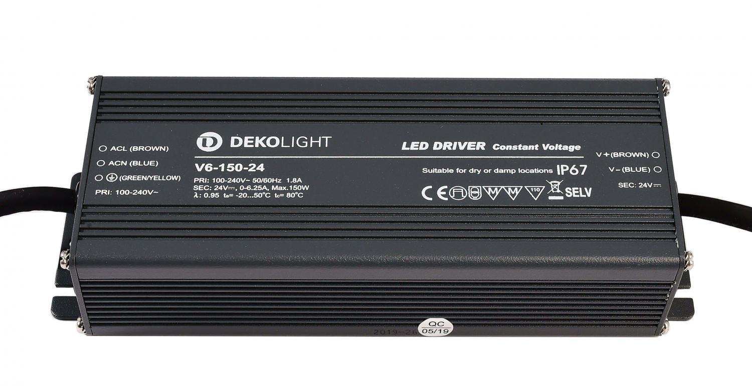 Levně AKCE Deko-Light napájení IP CV V6-150-24 konstantní napětí 0-6250 mA IP67 24V DC 150W - LIGHT IMPRESSIONS