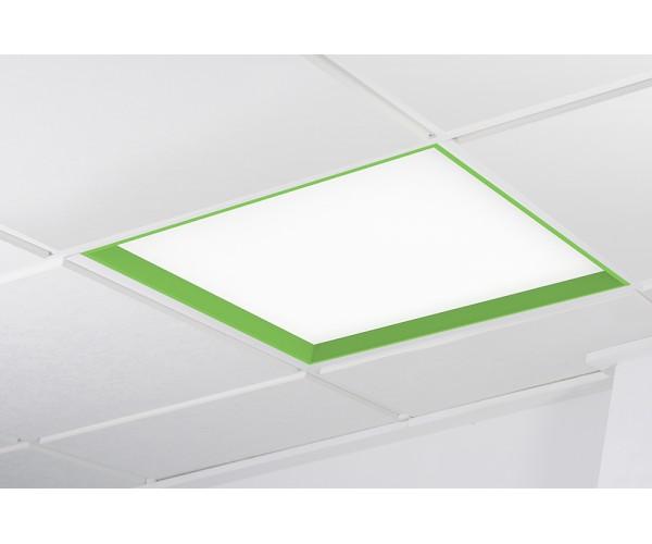 Levně WINNER LED panel zelená 6000K mikroprisma PUSH 37W čtverec - KOHL-Lighting