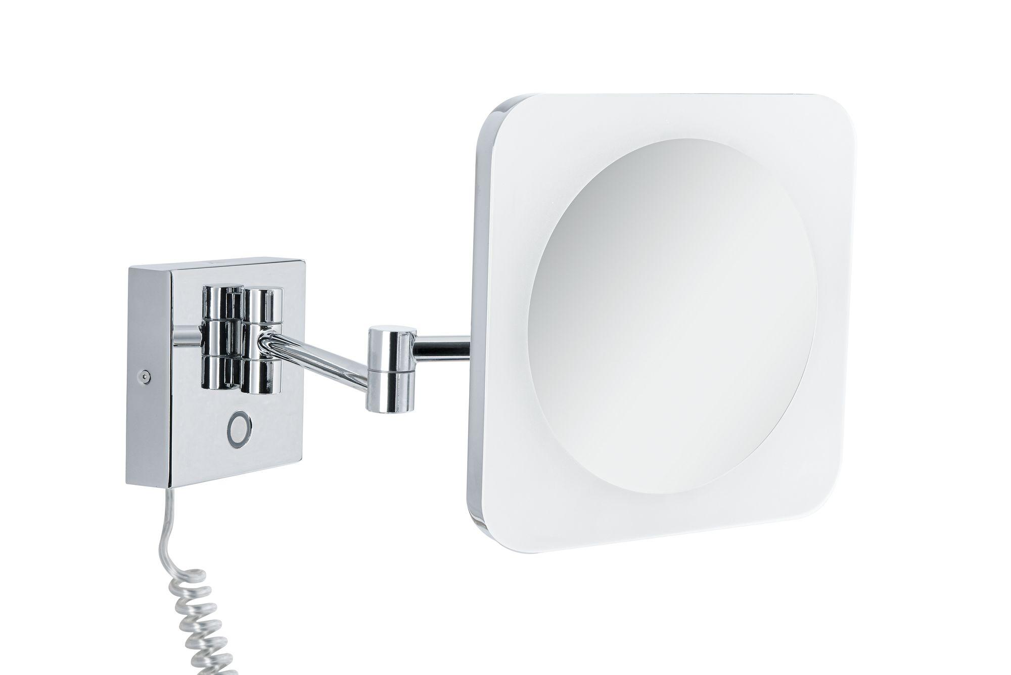 HomeSpa LED kosmetické zrcadlo Jora 3-násobné zvětšení IP44 chrom/bílá/zrcadlo 3,3W měnitelná bílá - PAULMANN