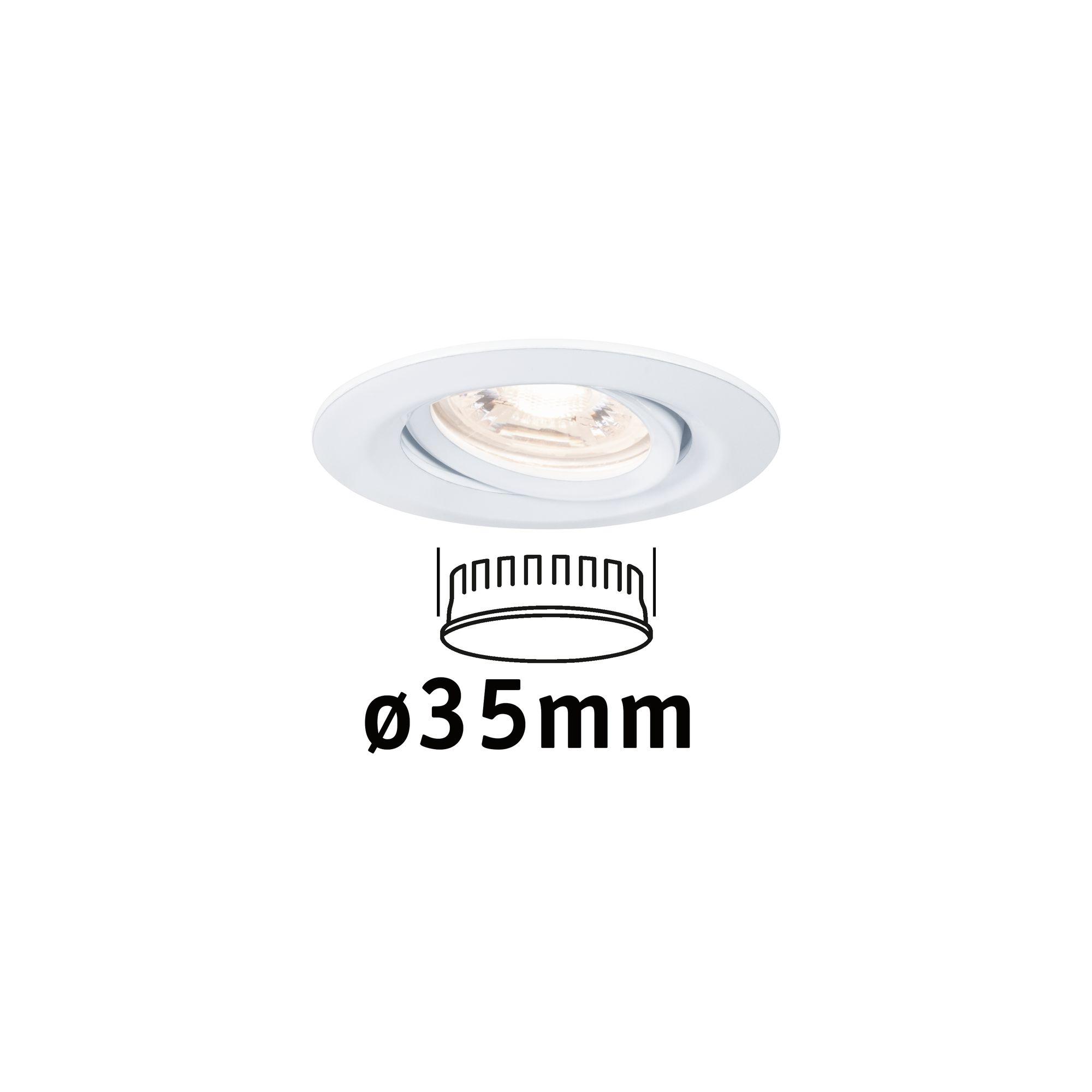 LED vestavné svítidlo Nova mini výklopné 1x4W 2.700K bílá mat 230V - PAULMANN