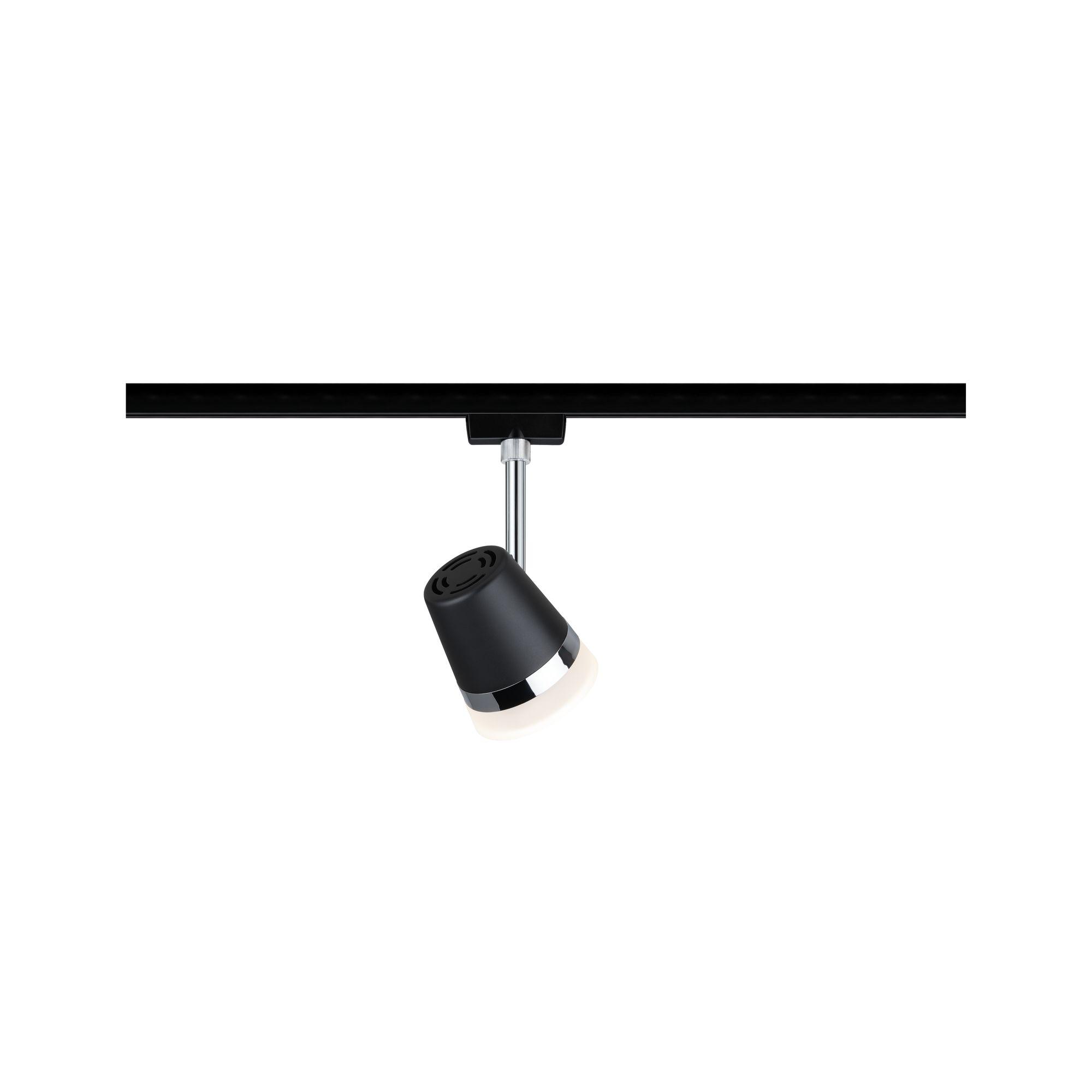 URail LED-spot Cone max 15 W černá mat/chrom kov/umělá hmota GU10 - PAULMANN