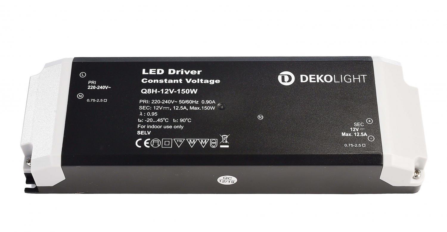 Levně AKCE Deko-Light napájení BASIC CV Q8H-12-150W konstantní napětí 0-12500 mA IP20 12V DC 150W - LIGHT IMPRESSIONS