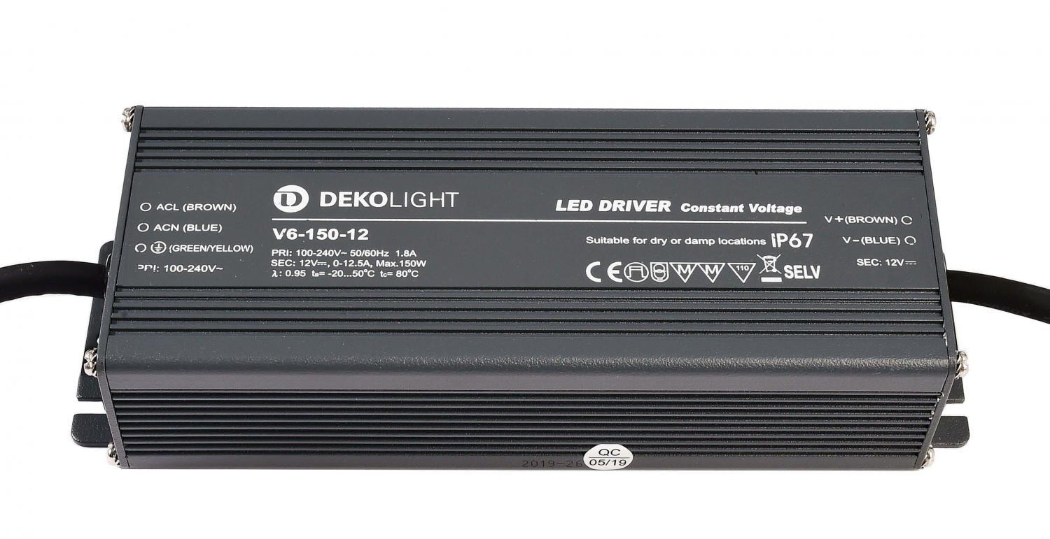 Levně AKCE Deko-Light napájení IP CV V6-150-12 konstantní napětí 0-12500 mA IP67 12V DC 150W - LIGHT IMPRESSIONS