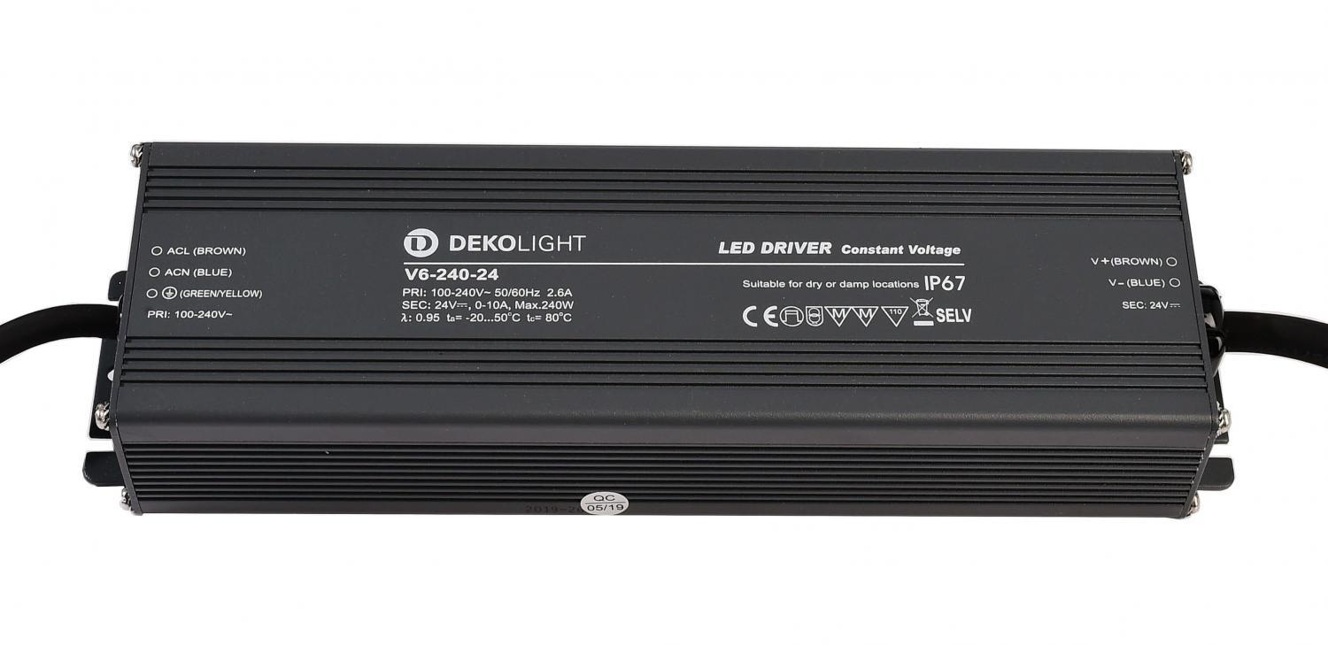 Levně AKCE Deko-Light napájení IP CV V6-240-24 konstantní napětí 0-10000 mA IP67 24V DC 240W - LIGHT IMPRESSIONS