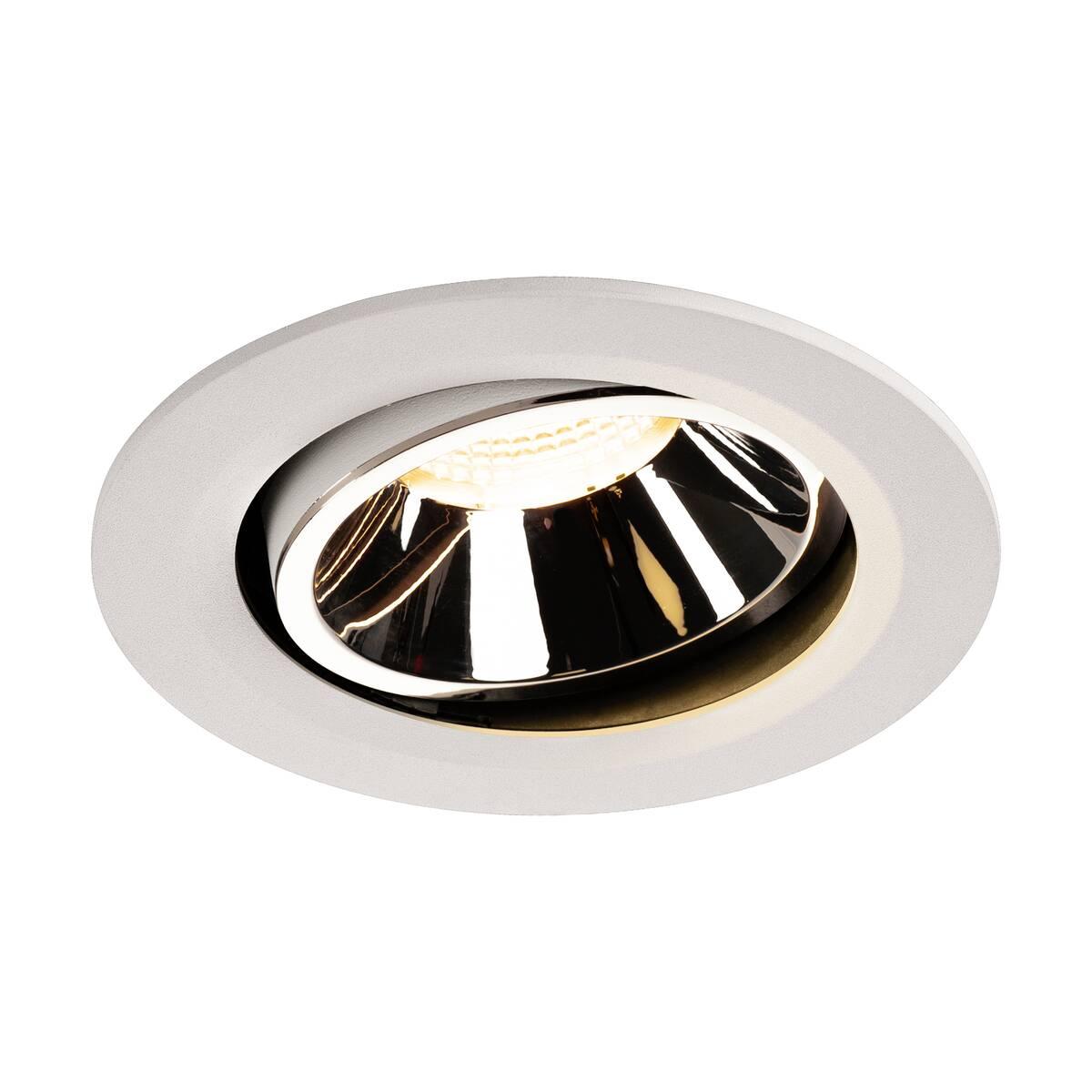 Levně NUMINOS® MOVE DL L vnitřní LED zápustné stropní svítidlo bílá/chrom 3000 K 20° otočné a výkyvné - BIG WHITE (SLV)