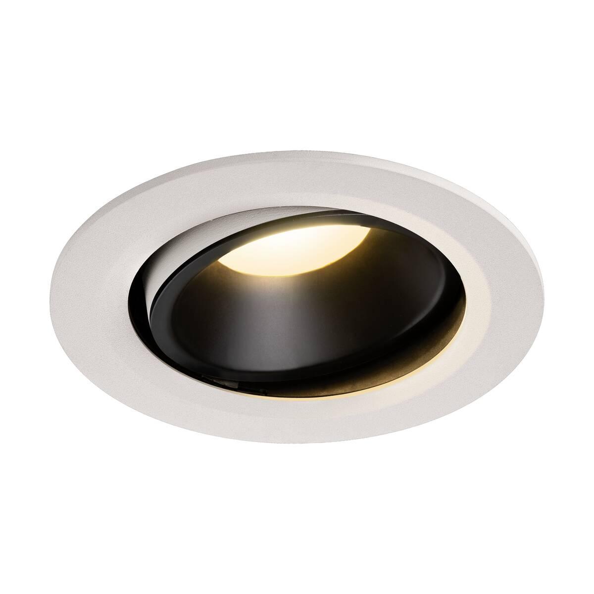 Levně NUMINOS® MOVE DL L vnitřní LED zápustné stropní svítidlo bílá/černá 3000 K 20° otočné a výkyvné - BIG WHITE (SLV)