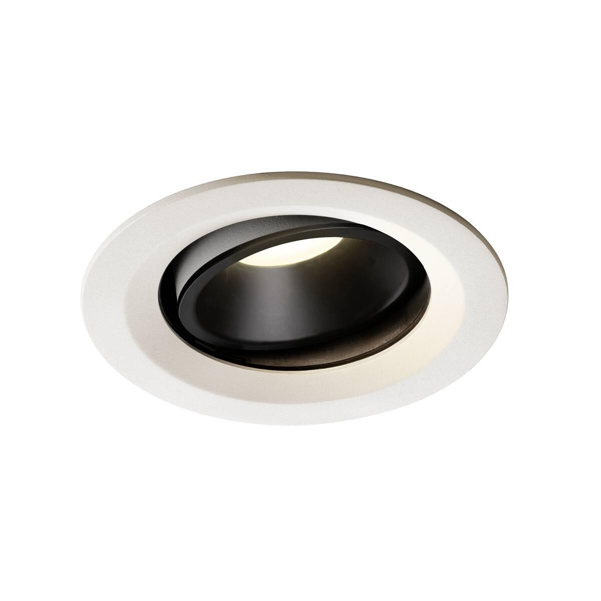 Levně NUMINOS® MOVE DL M vnitřní LED zápustné stropní svítidlo bílá/černá 4000 K 20° otočné a výkyvné - BIG WHITE (SLV)