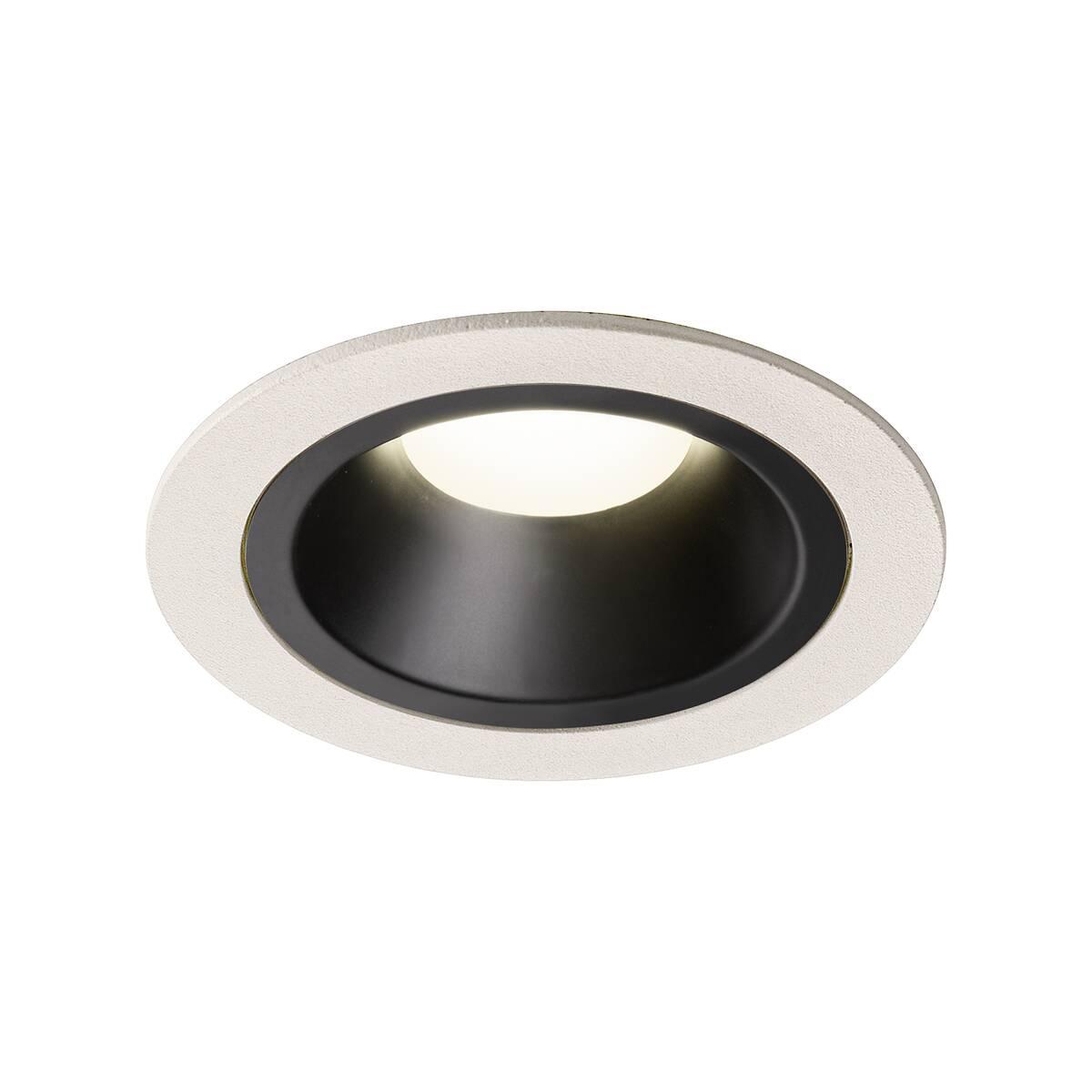 Levně NUMINOS® DL M vnitřní LED zápustné stropní svítidlo bílá/černá 4000 K 20° včetně listových pružin - BIG WHITE (SLV)