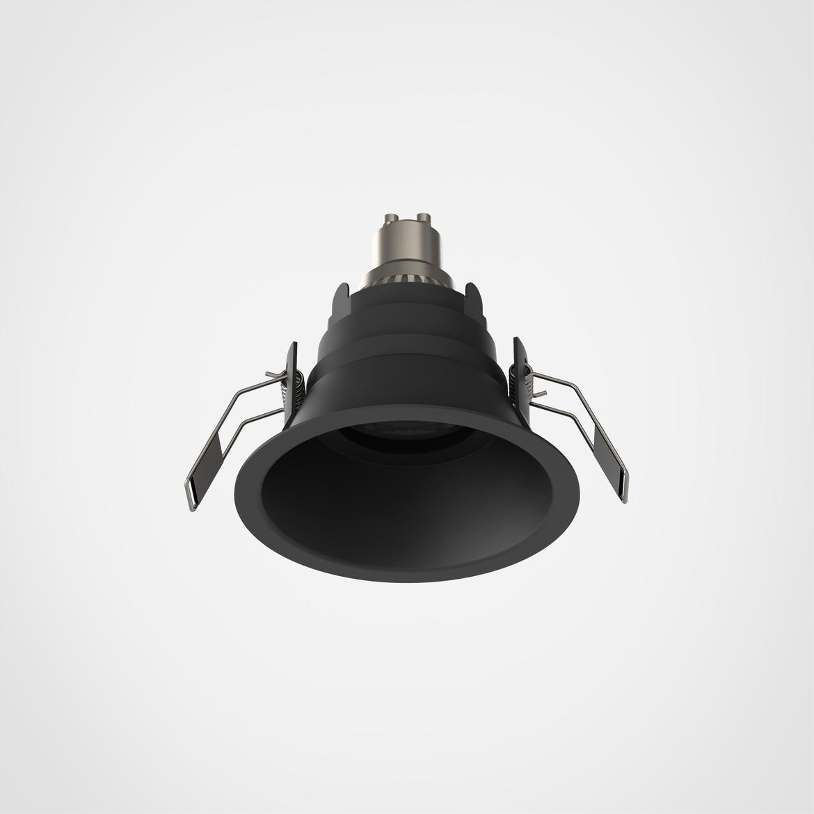 Downlight svítidlo Minima Slimline Round fixní protipožární IP65 6W GU10 černá - ASTRO