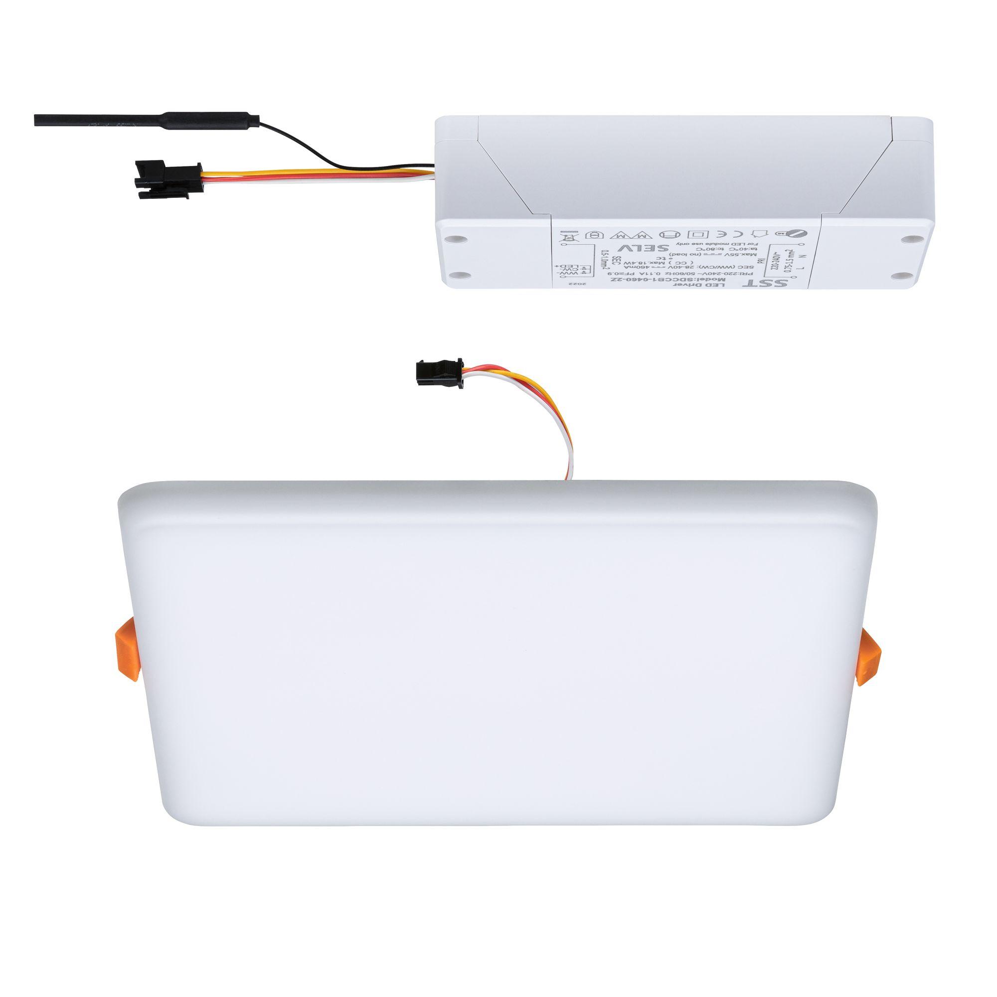 LED vestavné svítidlo Veluna VariFit Zigbee měnitelná bílá 185x185mm IP44 15W - PAULMANN