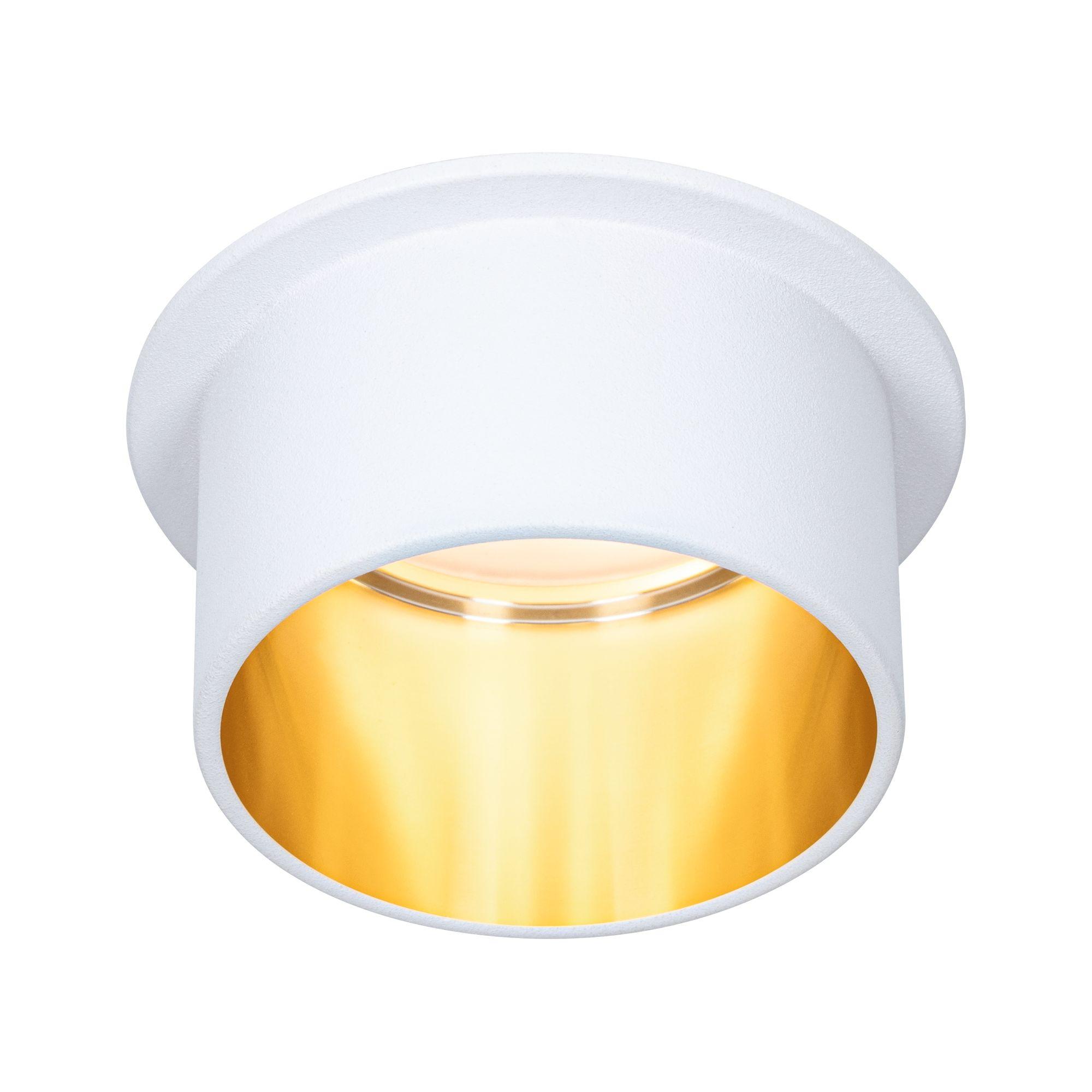 Vestavné svítidlo LED Gil 6W bílá mat zlatá IP44 2.700K 3-krokové-stmívatelné - PAULMANN