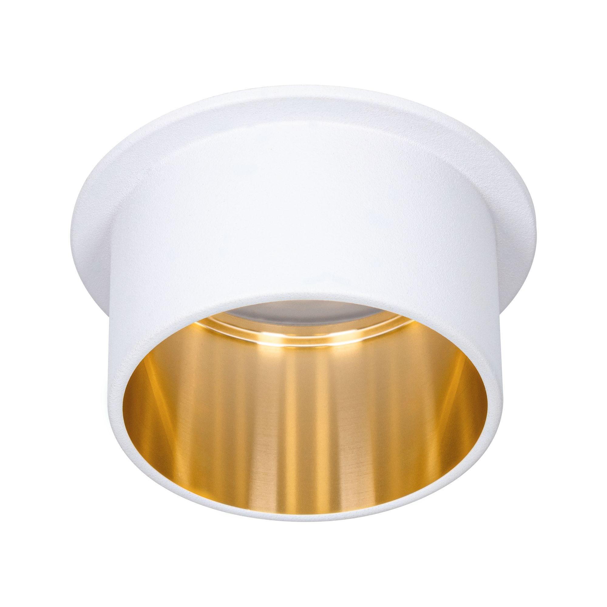 Vestavné svítidlo LED Gil 6W bílá mat zlatá IP44 2.700K 3-krokové-stmívatelné - PAULMANN