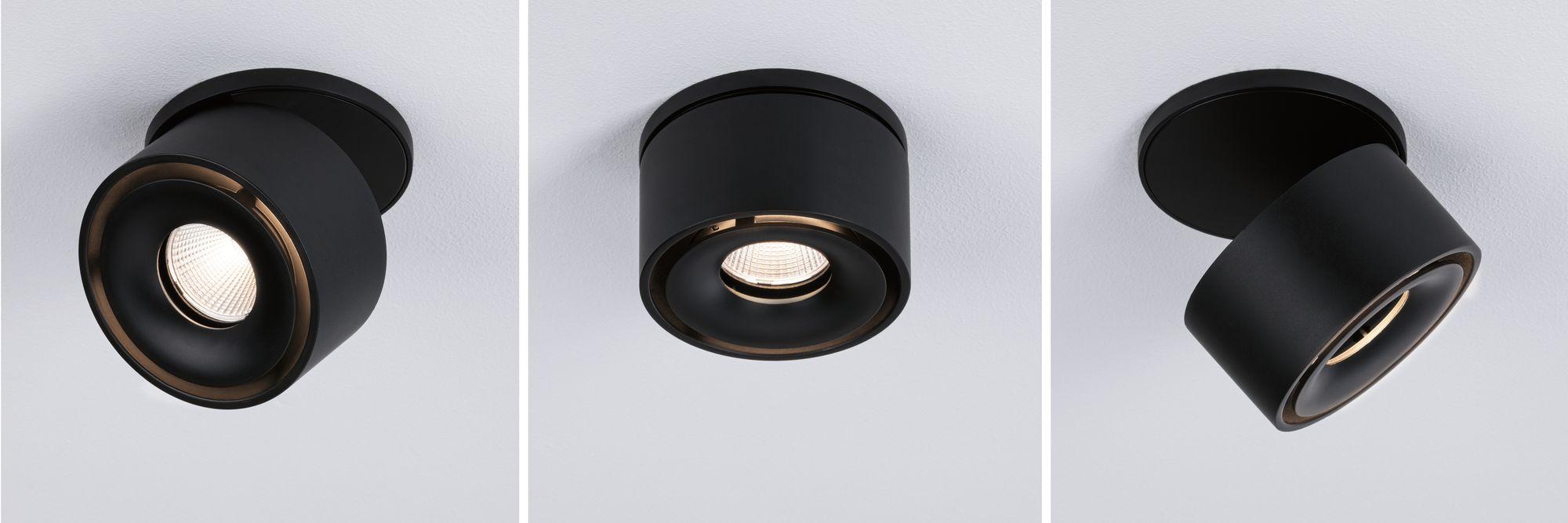 Vestavné svítidlo LED Spircle černá mat 8,0W 3.000K 36° - PAULMANN