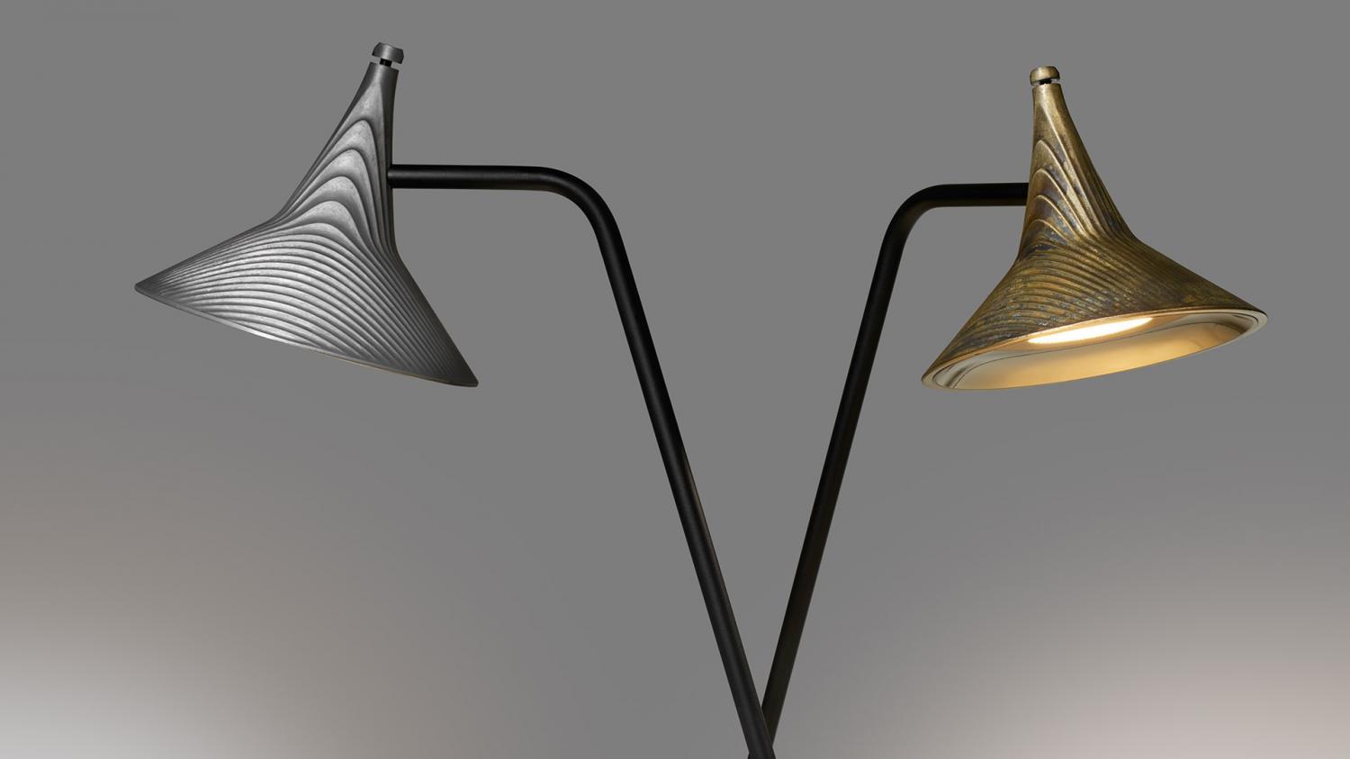 Unterlinden stolní lampa - LED 2700K hliník - ARTEMIDE