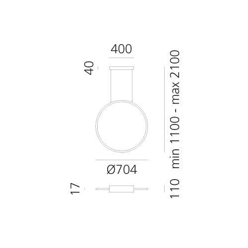 Discovery vertikální 70 - hliník - RGBW - Bluetooth - ARTEMIDE