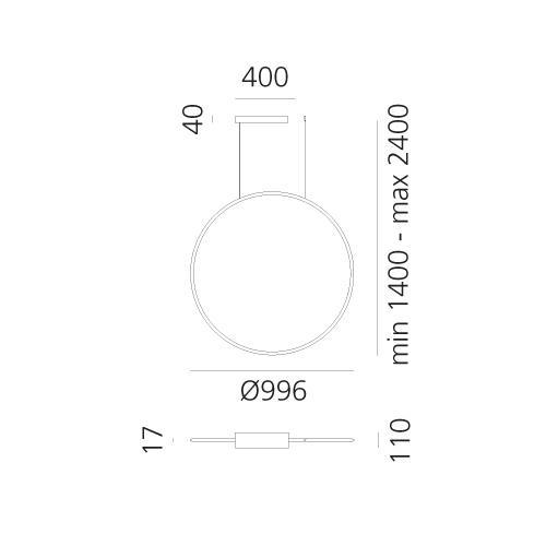 Discovery vertikální 100 - bronz - RGBW - Bluetooth - ARTEMIDE