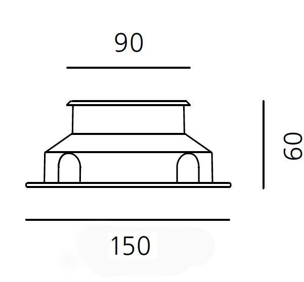 Ego 90 Flat pochozí hliník 10° 3000K  čtverec - ARTEMIDE