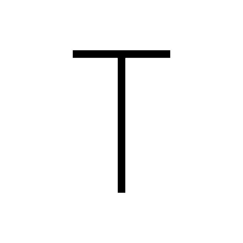 Levně Alphabet of Light - velké písmeno T - ARTEMIDE