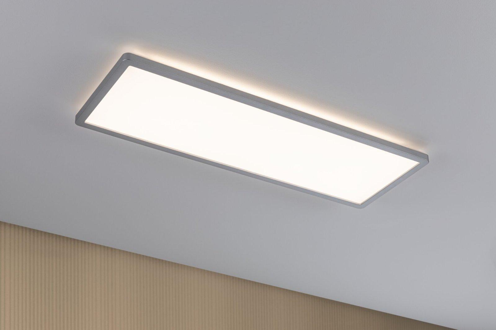 LED Panel 3-krokové-stmívatelné Atria Shine hranaté 580x200mm 3000K matný chrom - PAULMANN