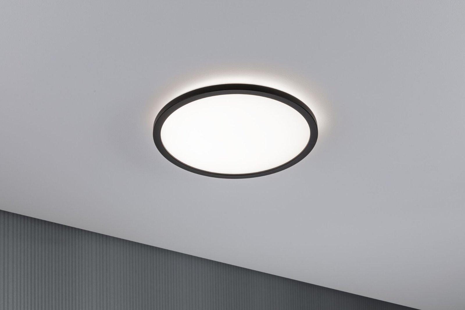 LED Panel Atria Shine kruhové 293mm 4000K černá - PAULMANN